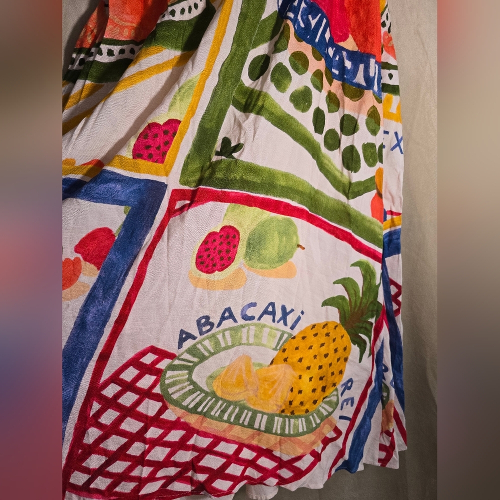 Farm Rio Fruit Patchwork Skirt Small NWT - Picture 8 of 11